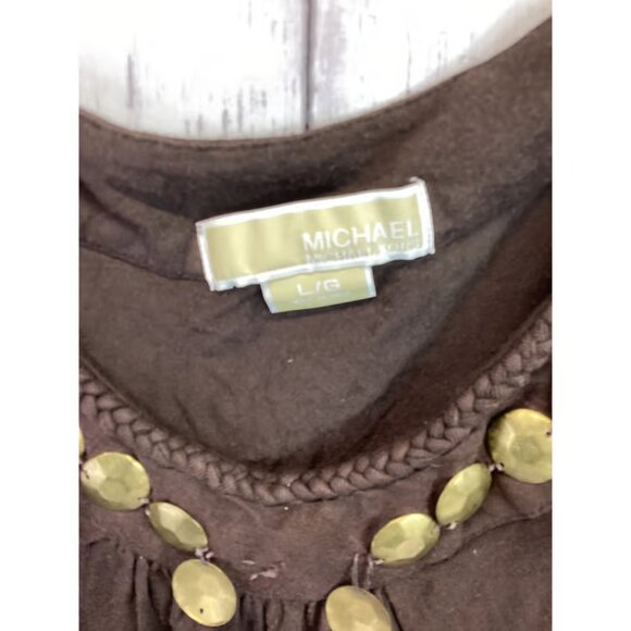 Michael Kors Women's Sleeveless Top Brown Size Large - Picture 3 of 5